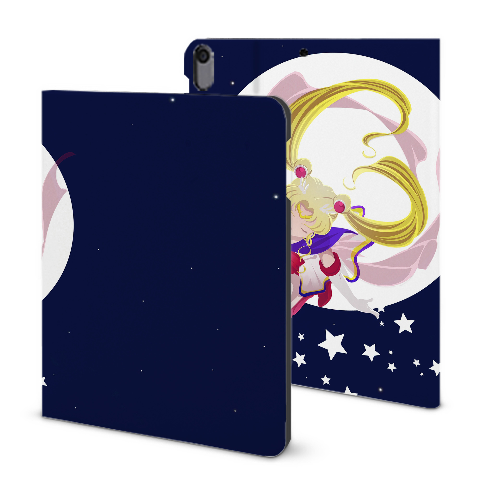 （画像用） 美少女戦士セーラームーン Sailor Moon IPad ケース ブック型 PUレザー TPU 耐衝撃 軽量 薄型 ペン収納なし 全面保護 IPad 各モデル対応